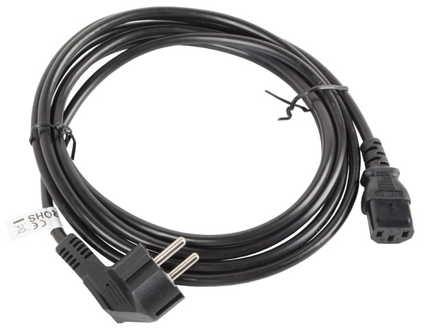 Lanberg CA-C13C-11CC-0030-BK IEC320 C13 10A fekete tápkábel 3m