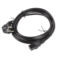 Lanberg CA-C13C-11CC-0030-BK IEC320 C13 10A fekete tápkábel 3m