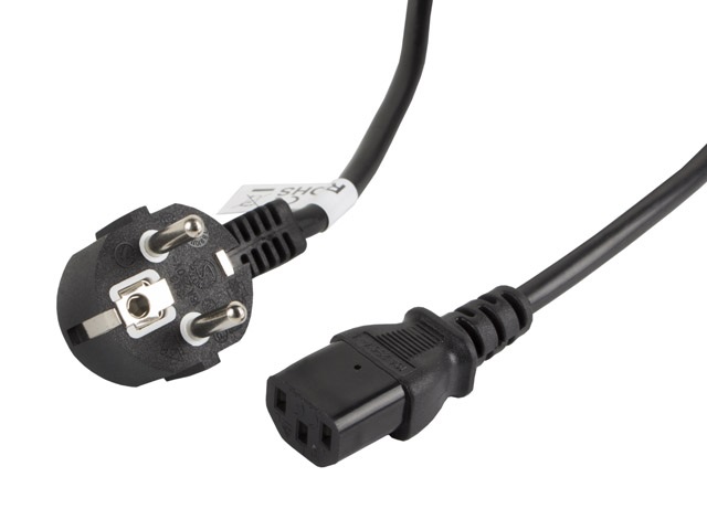 Lanberg CA-C13C-11CC-0030-BK IEC320 C13 10A fekete tápkábel 3m