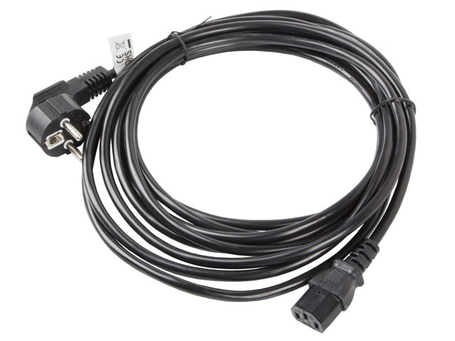 Lanberg CA-C13C-11CC-0050-BK IEC320 C13 10A fekete tápkábel 5m