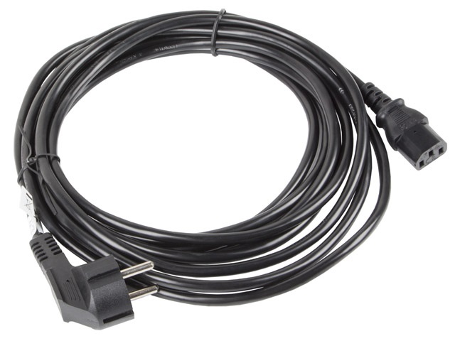 Lanberg CA-C13C-11CC-0050-BK IEC320 C13 10A fekete tápkábel 5m