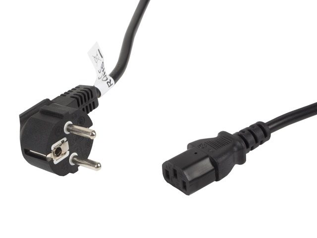 Lanberg CA-C13C-11CC-0050-BK IEC320 C13 10A fekete tápkábel 5m