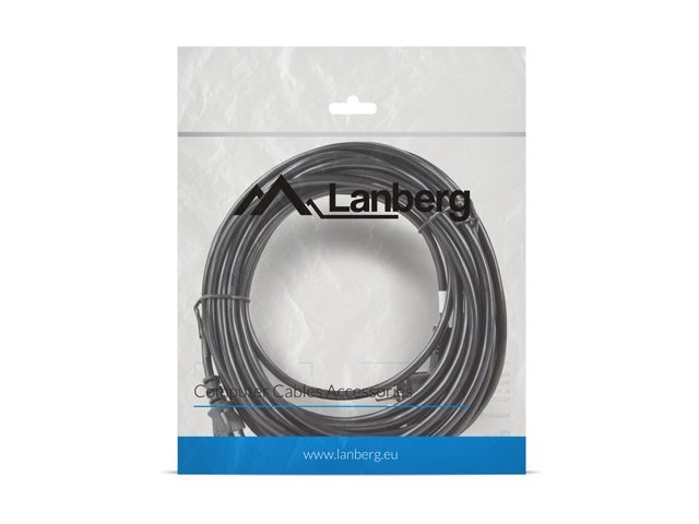 Lanberg CA-C13C-11CC-0100-BK IEC320 C13 10A fekete tápkábel 10m