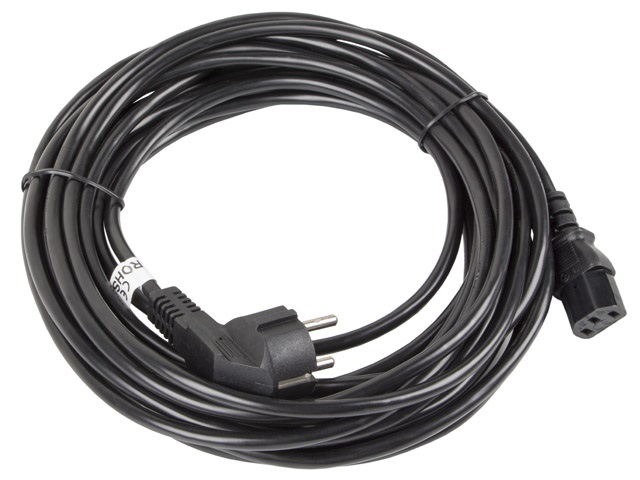 Lanberg CA-C13C-11CC-0100-BK IEC320 C13 10A fekete tápkábel 10m