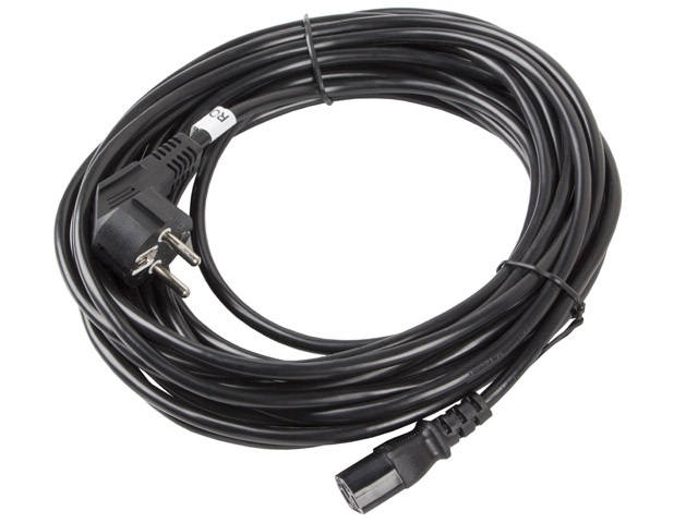 Lanberg CA-C13C-11CC-0100-BK IEC320 C13 10A fekete tápkábel 10m