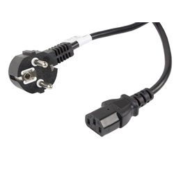 Lanberg CA-C13C-11CC-0100-BK IEC320 C13 10A fekete tápkábel 10m