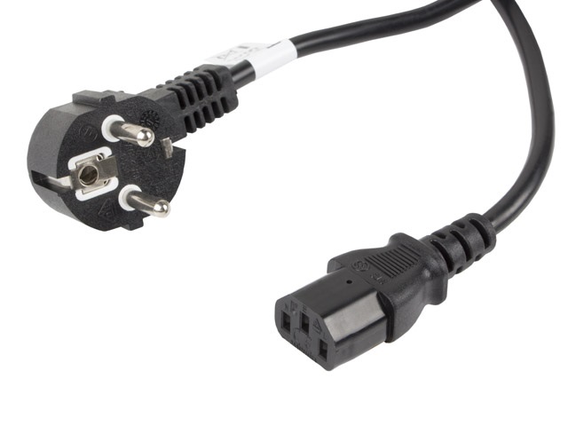 Lanberg CA-C13C-11CC-0100-BK IEC320 C13 10A fekete tápkábel 10m