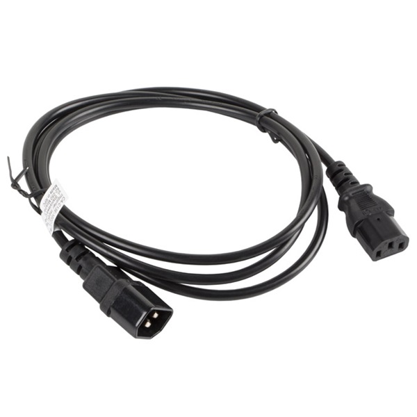 Lanberg CA-C13E-10CC-0018-BK IEC 320 C13->C14 2,5A fekete tápkábel 1,8m