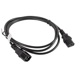 Lanberg CA-C13E-10CC-0018-BK IEC 320 C13->C14 2,5A fekete tápkábel 1,8m