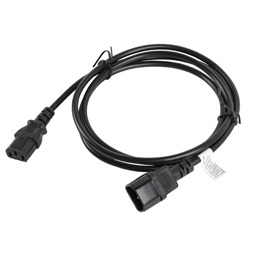 Lanberg CA-C13E-11CC-0018-BK IEC 320 C13->C14 VDE fekete tápkábel 1,8
