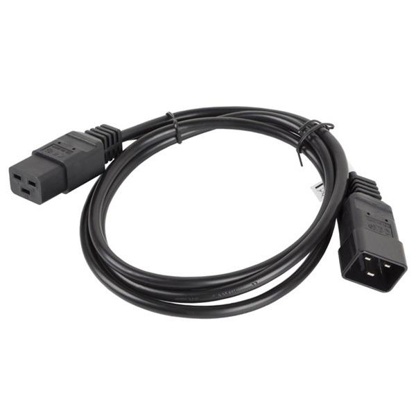 Lanberg CA-C19E-10CC-0018-BK IEC 320 C19->C20 VDE fekete tápkábel 1,8m