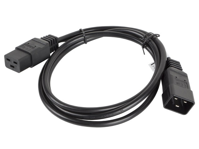 Lanberg CA-C19E-10CC-0018-BK IEC 320 C19->C20 VDE fekete tápkábel 1,8m