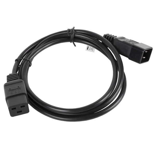 Lanberg CA-C19E-10CC-0018-BK IEC 320 C19->C20 VDE fekete tápkábel 1,8m