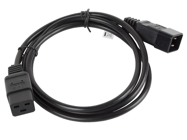 Lanberg CA-C19E-10CC-0018-BK IEC 320 C19->C20 VDE fekete tápkábel 1,8m