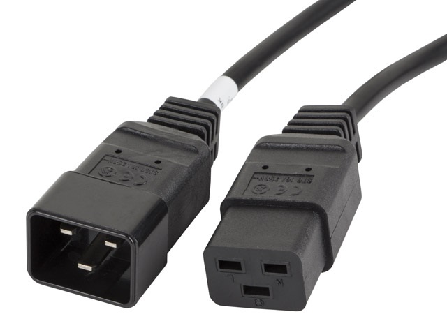 Lanberg CA-C19E-10CC-0018-BK IEC 320 C19->C20 VDE fekete tápkábel 1,8m