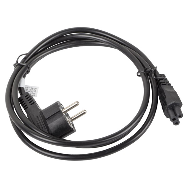Lanberg CA-C5CA-11CC-0018-BK CEE 7/7 (MICKEY)->IEC 320 C5 VDE fekete tápkábel 1,8m