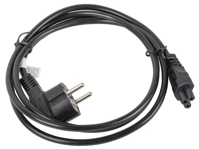 Lanberg CA-C5CA-11CC-0018-BK CEE 7/7 (MICKEY)->IEC 320 C5 VDE fekete tápkábel 1,8m