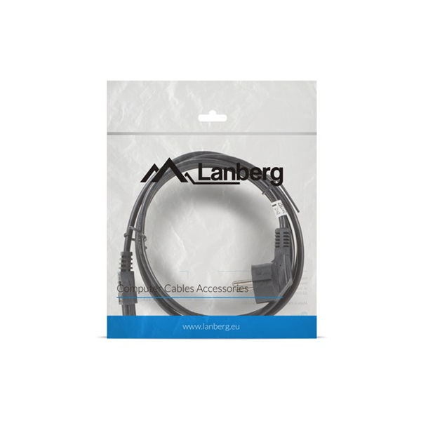 Lanberg CA-C5CA-11CC-0018-BK CEE 7/7 (MICKEY)->IEC 320 C5 VDE fekete tápkábel 1,8m