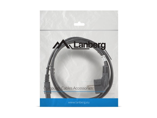 Lanberg CA-C5CA-11CC-0018-BK CEE 7/7 (MICKEY)->IEC 320 C5 VDE fekete tápkábel 1,8m