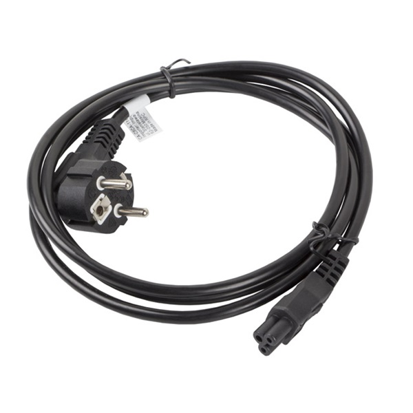 Lanberg CA-C5CA-11CC-0018-BK CEE 7/7 (MICKEY)->IEC 320 C5 VDE fekete tápkábel 1,8m