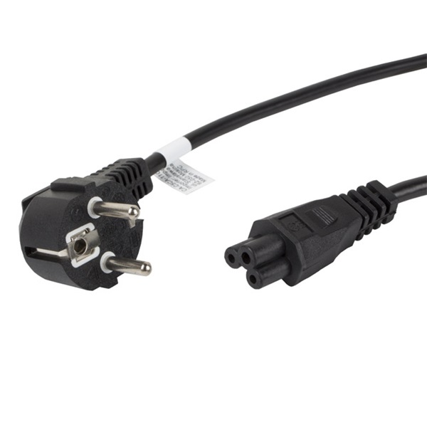 Lanberg CA-C5CA-11CC-0018-BK CEE 7/7 (MICKEY)->IEC 320 C5 VDE fekete tápkábel 1,8m