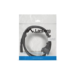 Lanberg CA-C7CA-11CC-0018-BK 320 C7 EURO 2,5A VDE fekete tápkábel 1,8m