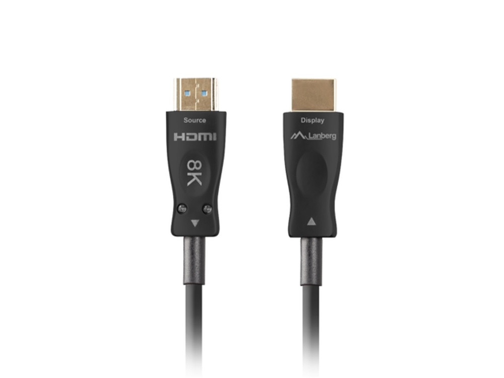 Lanberg CA-HDMI-30FB-0100-BK 10m 8K 60Hz HDMI fekete kábel