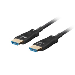 Lanberg CA-HDMI-30FB-0100-BK 10m 8K 60Hz HDMI fekete kábel