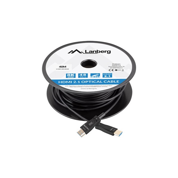 Lanberg CA-HDMI-30FB-0400-BK 40m 8K 60Hz HDMI fekete kábel