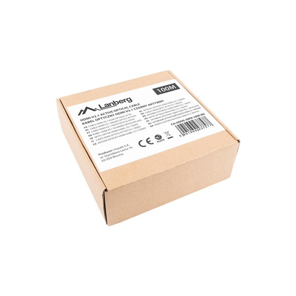 Lanberg CA-HDMI-30FB-1000-BK 100m HDMI 2.1 apa-apa fekete AOC kábel