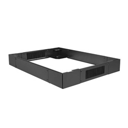 Lanberg CK01-66-B 600x600mm rackhez fekete lábazat fésűs kábelbevezetővel