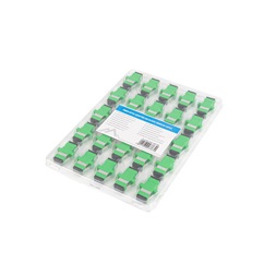 Lanberg FA-SCAP-SS01-2501-BK Monomódusú SC/APC simplex optikai toldó 25db/csomag