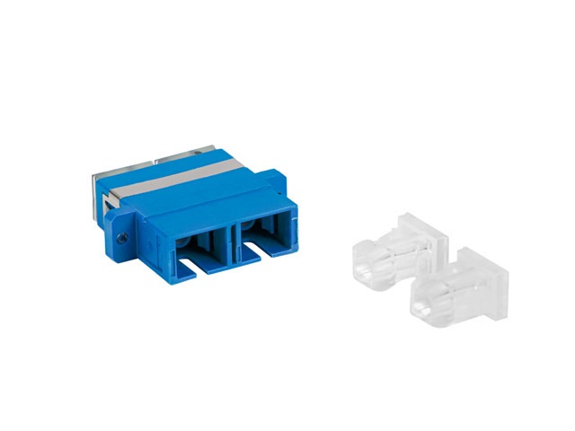 Lanberg FA-SCUP-SD01-0001-BU Monomódusú SC/UPC duplex optikai toldó
