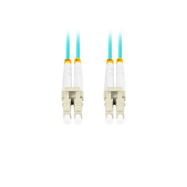 Lanberg FO-LULU-MD31-0020-TQ duplex optikai patch kábel 4xLC/UPC csatlakozóval, 50/125 LSZH OM3, 2m