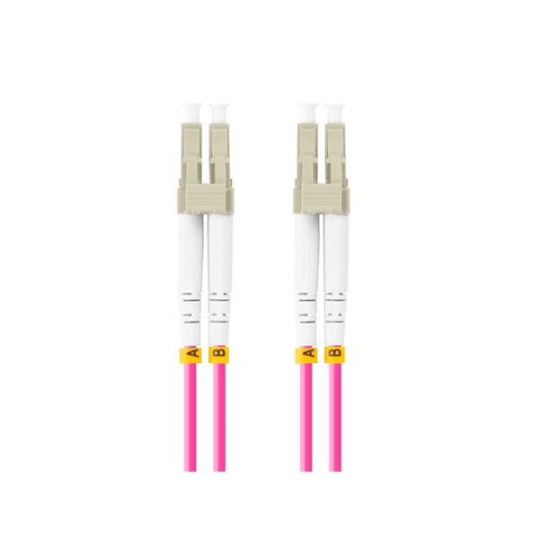 Lanberg FO-LULU-MD41-0050-VT duplex optikai patch kábel 4xLC/UPC csatlakozóval, 50/125 LSZH OM4, 5m