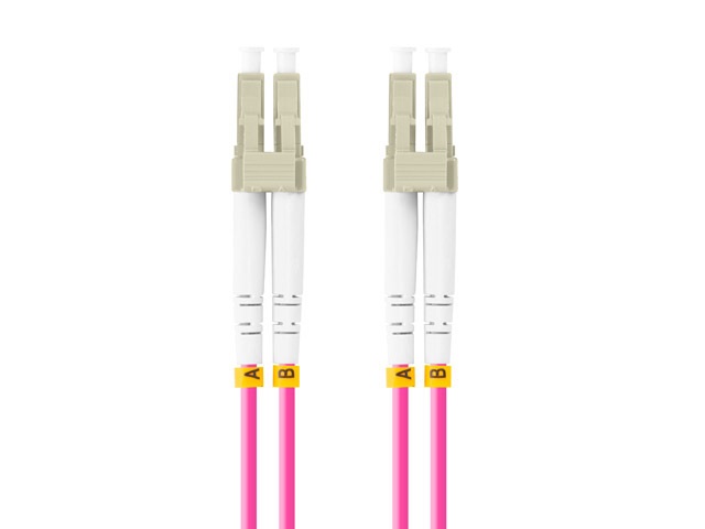 Lanberg FO-LULU-MD41-0050-VT duplex optikai patch kábel 4xLC/UPC csatlakozóval, 50/125 LSZH OM4, 5m