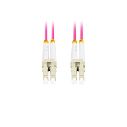 Lanberg FO-LULU-MD41-0050-VT duplex optikai patch kábel 4xLC/UPC csatlakozóval, 50/125 LSZH OM4, 5m