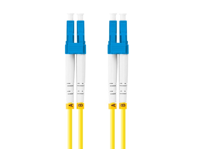 Lanberg FO-LULU-SD11-0010-YE duplex optikai patch kábel 4xLC/UPC csatlakozóval, duplex 9/125 LSZH, 1m