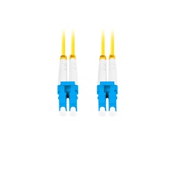 Lanberg FO-LULU-SD11-0020-YE duplex optikai patch kábel 4xLC/UPC csatlakozóval, duplex 9/125 LSZH, 2m