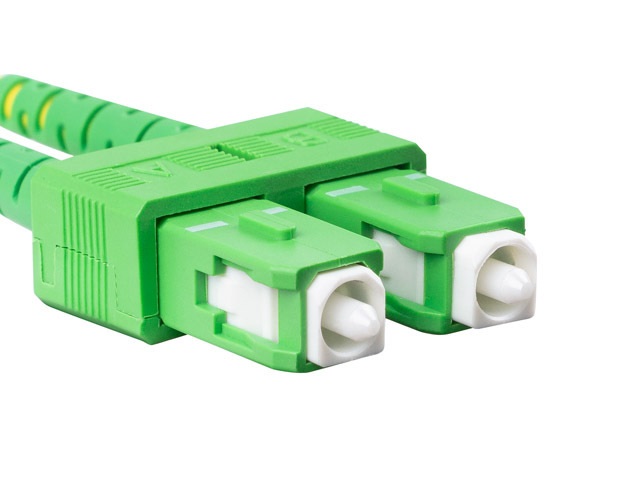 Lanberg FO-SALA-SD11-0020-YE duplex optikai patch kábel 2xSC/APC + 2LC/APC csatlakozóval, duplex 9/125 LSZH, 2m