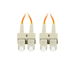 Lanberg FO-SUSU-MD21-0020-OG duplex optikai patch kábel 4xSC/UPC csatlakozóval, 50/125 LSZH OM2, 2m