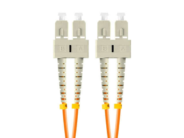 Lanberg FO-SUSU-MD21-0050-OG duplex optikai patch kábel 4xSC/UPC csatlakozóval, 50/125 LSZH OM2, 5m