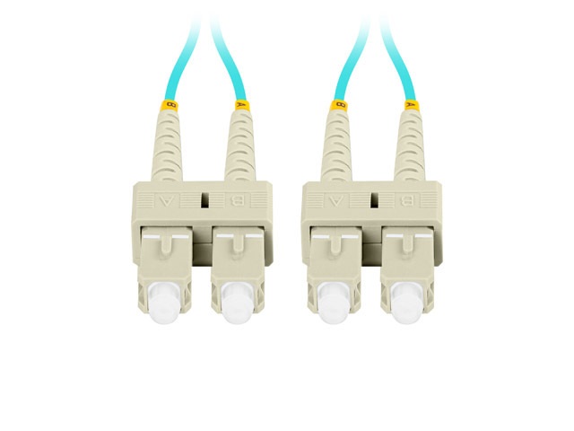 Lanberg FO-SUSU-MD31-0010-TQ duplex optikai patch kábel 4xSC/UPC csatlakozóval, 50/125 LSZH OM3, 1m