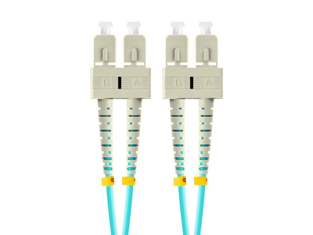 Lanberg FO-SUSU-MD31-0010-TQ duplex optikai patch kábel 4xSC/UPC csatlakozóval, 50/125 LSZH OM3, 1m