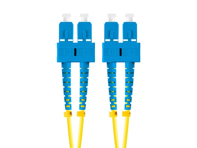Lanberg FO-SUSU-SD11-0050-YE duplex optikai patch kábel 4xSC/UPC csatlakozóval, duplex 9/125 LSZH, 5m