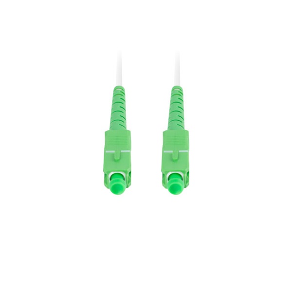 Lanberg FO-SASA-SS31-0400-WH Monomódusú szimplex optikai patch kábel 2xSC/APC csatlakozóval 40m