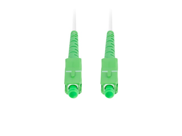 Lanberg FO-SASA-SS31-0400-WH Monomódusú szimplex optikai patch kábel 2xSC/APC csatlakozóval 40m
