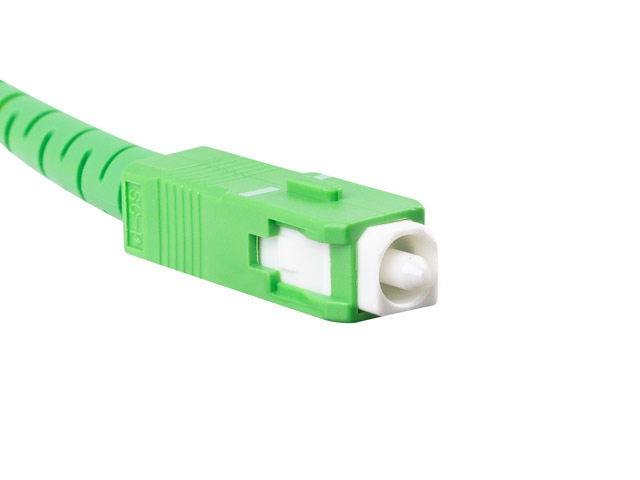 Lanberg FO-SASA-SS31-0400-WH Monomódusú szimplex optikai patch kábel 2xSC/APC csatlakozóval 40m