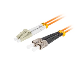 Lanberg FO-STLU-MD21-0050-OG Multimódusú OM2 duplex optikai patch kábel 1xST/UPC-1xLC/UPC csatlakozóval 5m