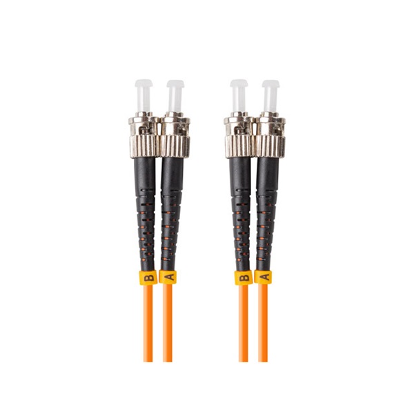 Lanberg FO-STST-MD21-0010-OG Multimódusú OM2 duplex optikai patch kábel 2xST/UPC csatlakozóval 1m